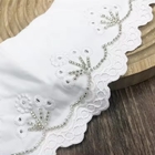 Lace Beads Fabric Embroidery Hanfu Accessories Three-dimensional Embroidery False Collar