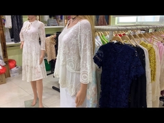 Pizzo ricamato da sposa 3CM in nylon/poliestere africano a rete