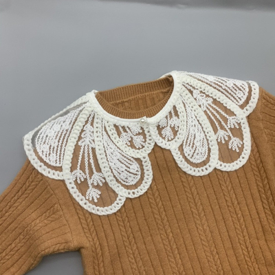 Wool Shawl Embroidered All-match False Collar New Korean Style Dress Sweater Outer Wear Decorative Collar