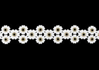 Glitter Inlay Crystal Diamond Nickle Eyelet Lace Trim Embroidered Customized