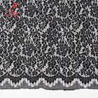 High quality Black Nylon lace fabric for evening dress