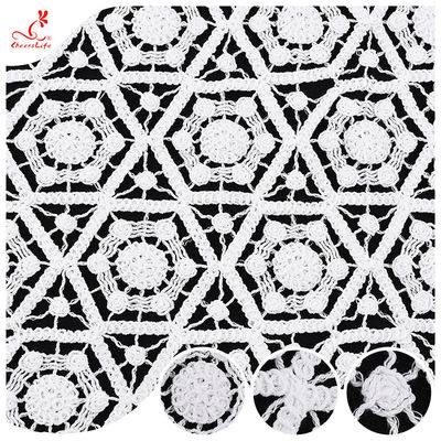 Tessuti di pizzo bianchi per abiti